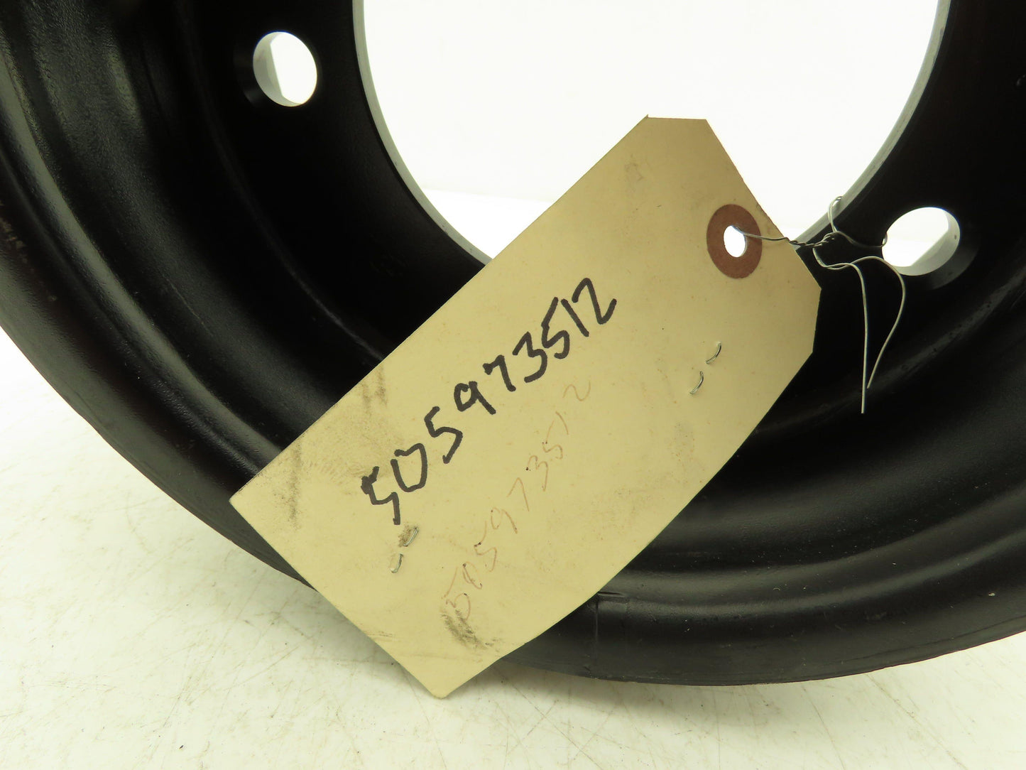 Yale 505973512 Forklift Wheel 4Pc Rim Flange Wheel 5 Stud