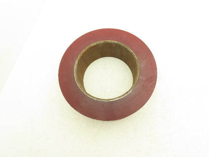 13"x 4-1/2"x 8" Press-On Forklift Tire Polyurethane Smooth Red Square Edge