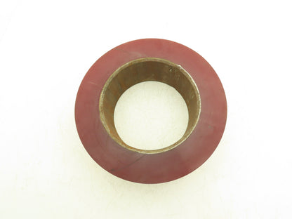 13"x 4-1/2"x 8" Press-On Forklift Tire Polyurethane Smooth Red Square Edge