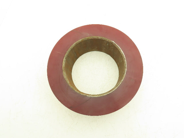 13"x 4-1/2"x 8" Press-On Forklift Tire Polyurethane Smooth Red Square Edge