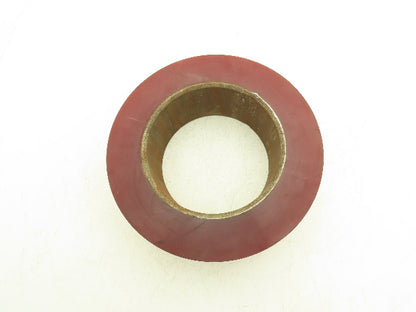 13"x 4-1/2"x 8" Press-On Forklift Tire Polyurethane Smooth Red Square Edge