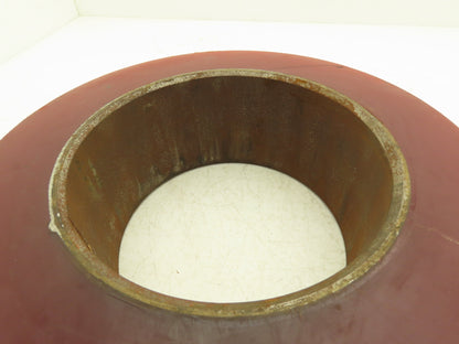 13"x 4-1/2"x 8" Press-On Forklift Tire Polyurethane Smooth Red Square Edge