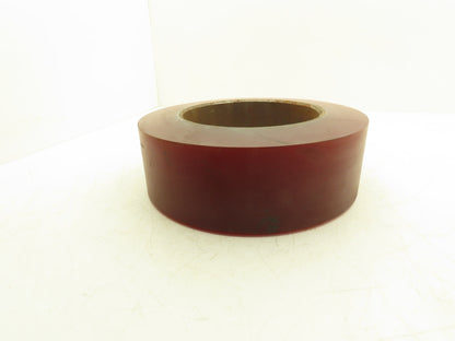 13"x 4-1/2"x 8" Press-On Forklift Tire Polyurethane Smooth Red Square Edge