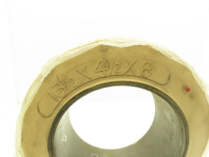 Mitco 13-1/2x4-1/2x8 Super Solid Press-On Forklift Tire Smooth Non-Marking White