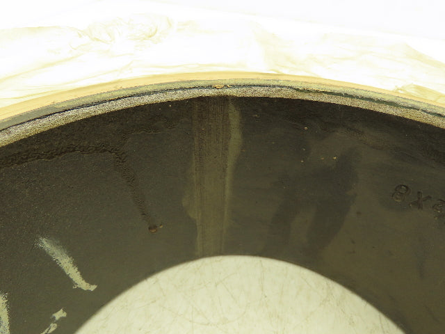 Mitco 13-1/2x4-1/2x8 Super Solid Press-On Forklift Tire Smooth Non-Marking White