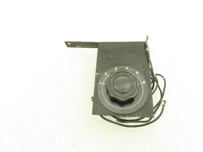 Ohmite 412-6 Rotary Power Tap Switch 50A 300vAC Non-Shorting 6-Position