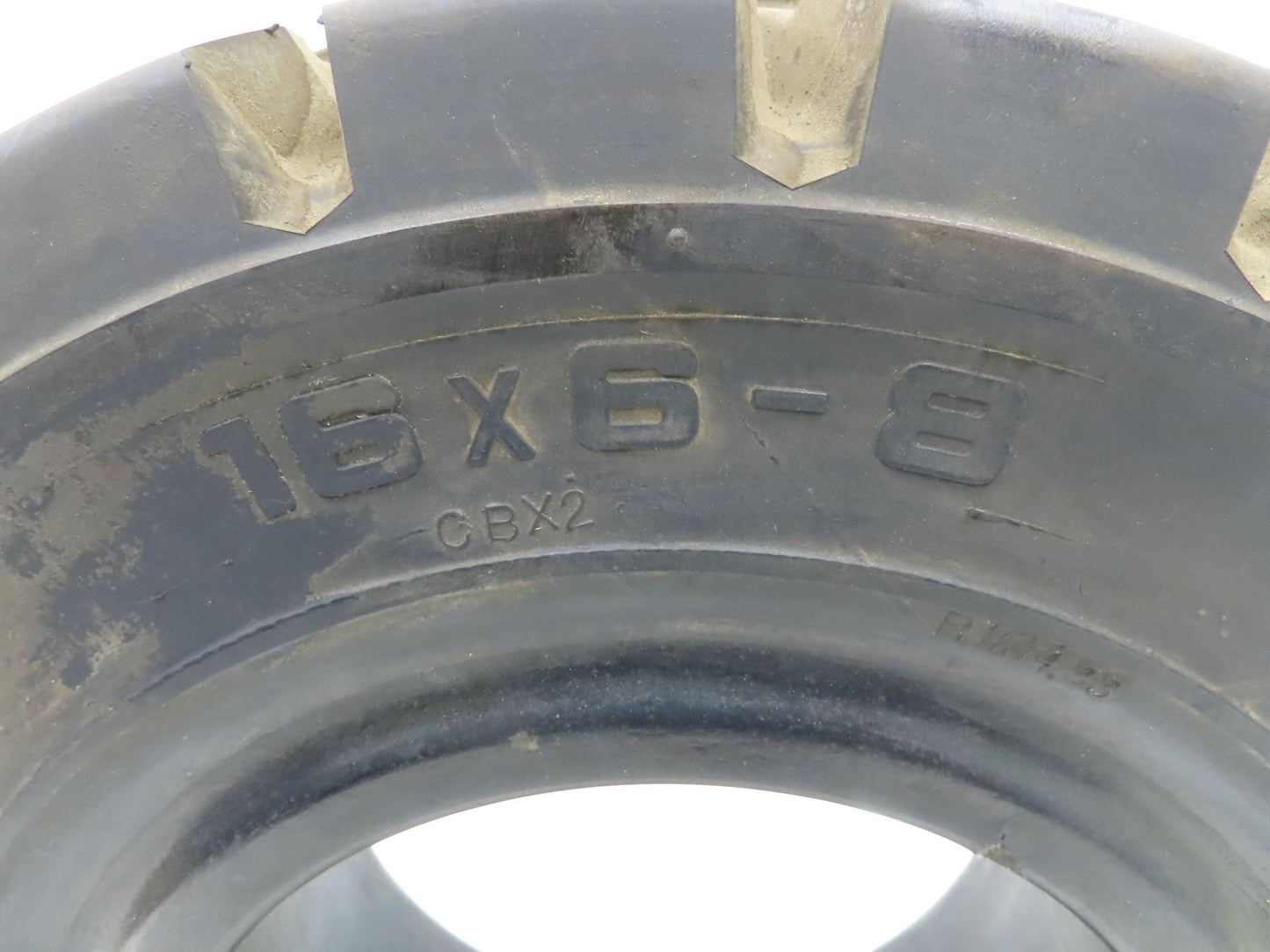 Mitco Duro-Soft SRB 16x6-8 Forklift Tire Resilient Solid Traction Black