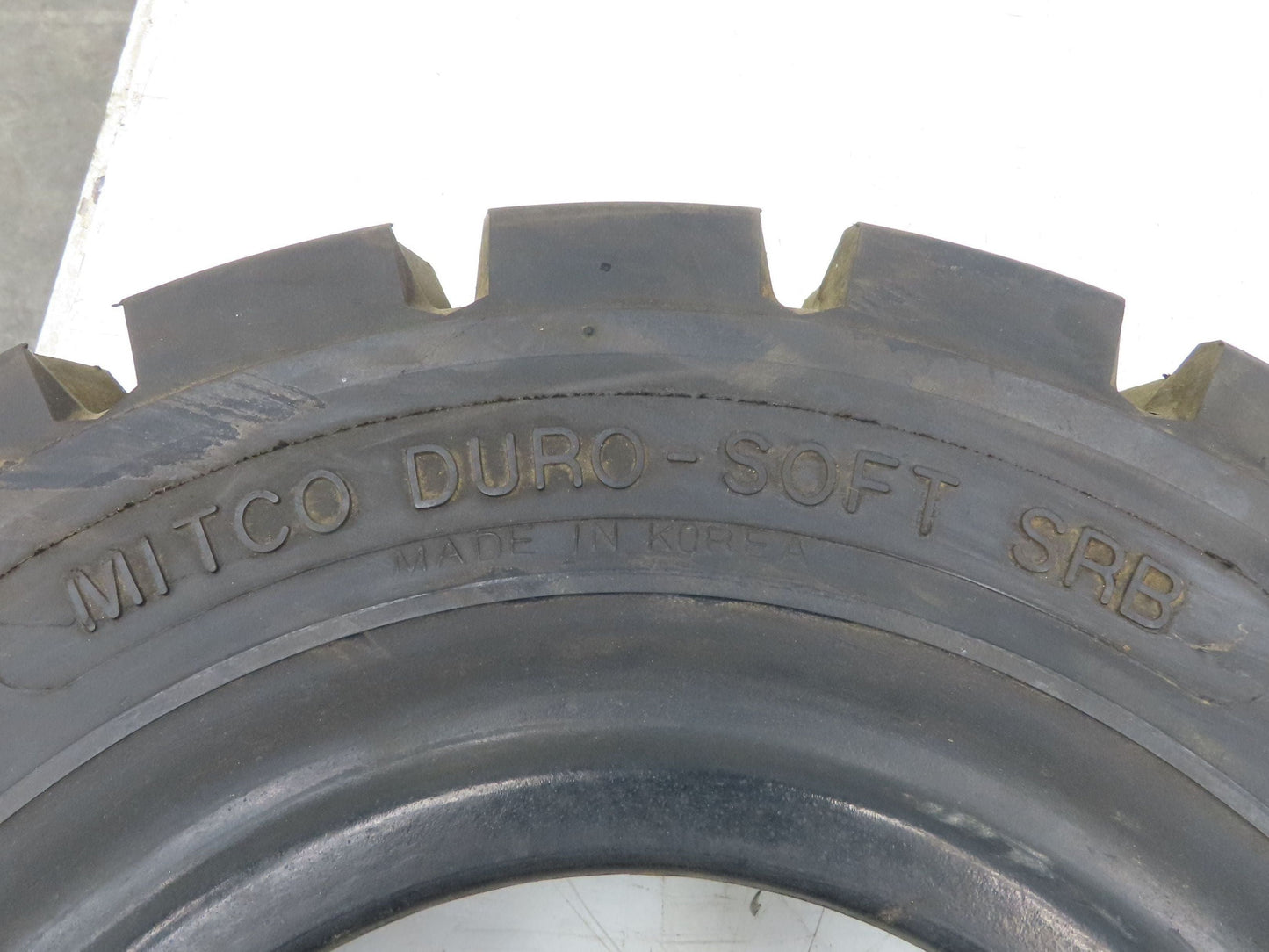 Mitco Duro-Soft SRB 16x6-8 Forklift Tire Resilient Solid Traction Black