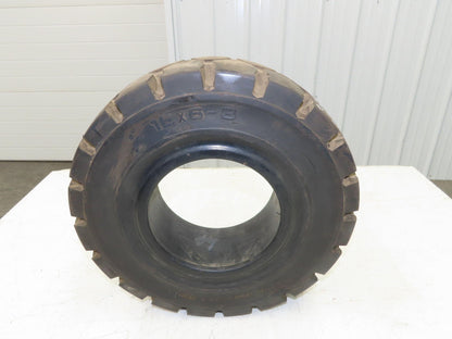 Mitco Duro-Soft SRB 16x6-8 Forklift Tire Resilient Solid Traction Black