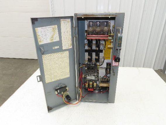 Square D 8538SBG13 Combination Motor Starter Size 0 NEMA 5Hp 600V 30A Fused
