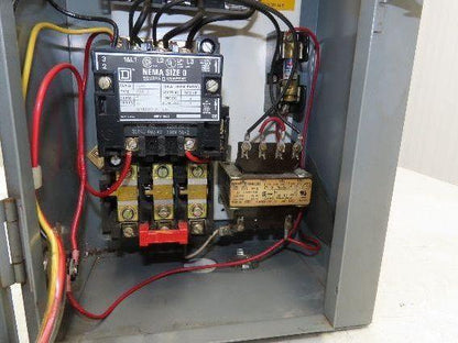 Square D 8538SBG13 Combination Motor Starter Size 0 NEMA 5Hp 600V 30A Fused