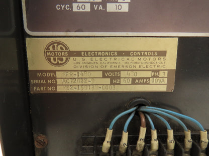 US Motors PFR-1480 Phase Guard 3 Phase Imbalance Protector 480v 10VA