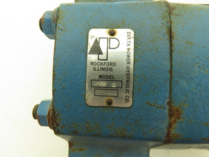 Delta Power P43 Flow Divider Rotary 2 Section Equal Flow 70gpm 1500psi 1.25"npt