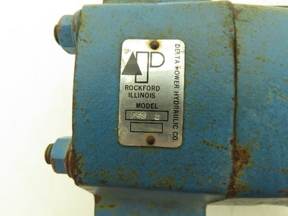 Delta Power P43 Flow Divider Rotary 2 Section Equal Flow 70gpm 1500psi 1.25"npt