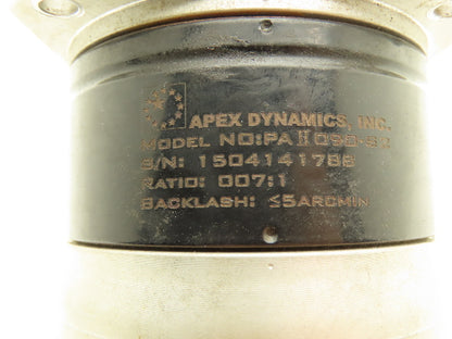 Apex Dynamics PAII 090-82 Inline Gearbox 7:1 Planetary Gear Head Reducer