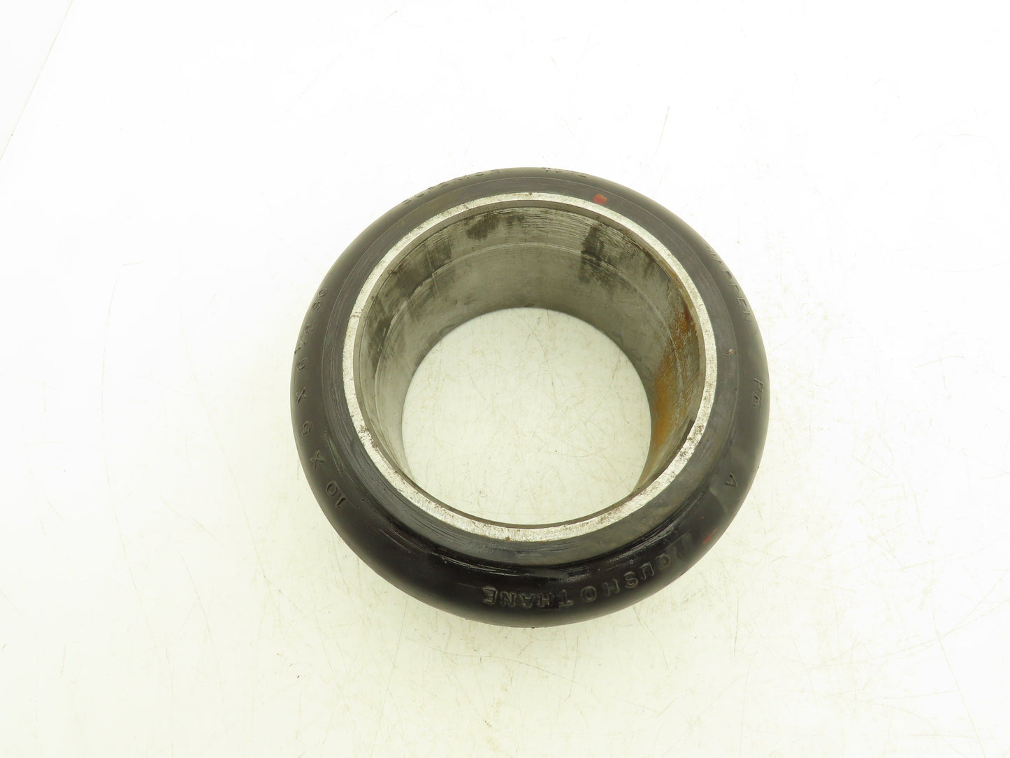 Superior 10x5x6-1/2 Press-On Forklift Tire Polyurethane Smooth Cushothane Black