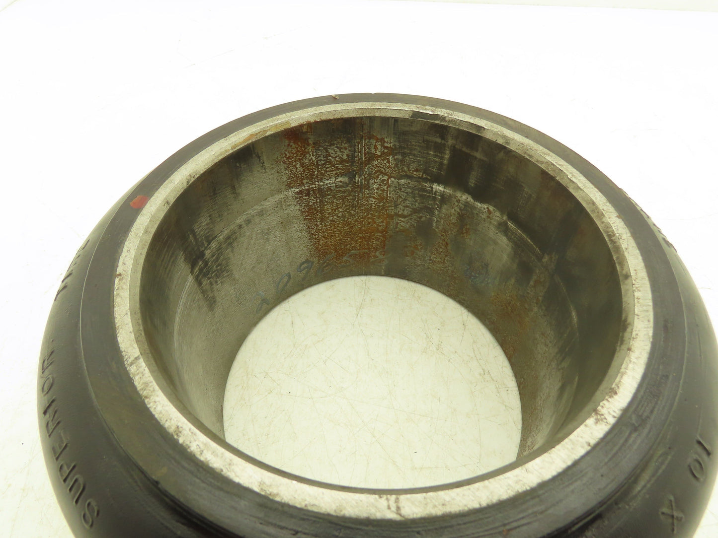 Superior 10x5x6-1/2 Press-On Forklift Tire Polyurethane Smooth Cushothane Black