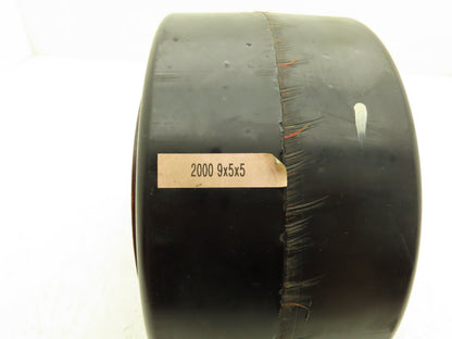 Superior Tire 9x5x5 Press-On Forklift Tire Polyurethane Solid Smooth Black