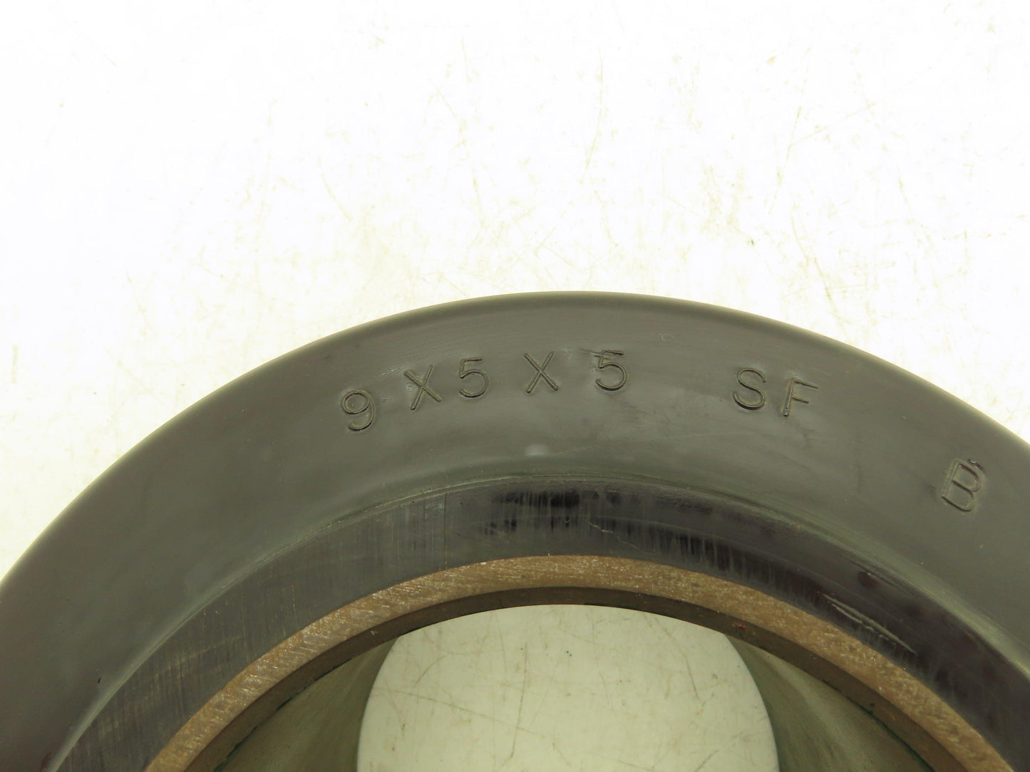 Superior Tire 9x5x5 Press-On Forklift Tire Polyurethane Solid Smooth Black