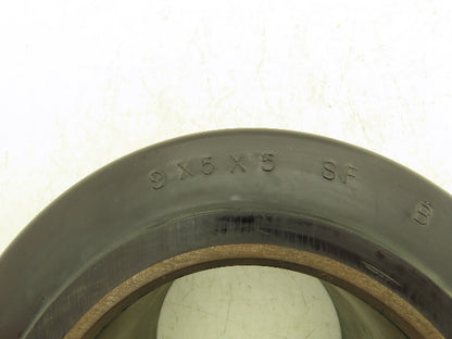 Superior Tire 9x5x5 Press-On Forklift Tire Polyurethane Solid Smooth Black