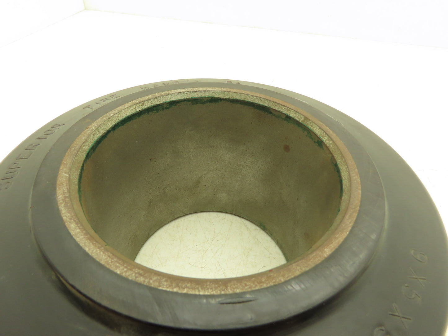 Superior Tire 9x5x5 Press-On Forklift Tire Polyurethane Solid Smooth Black