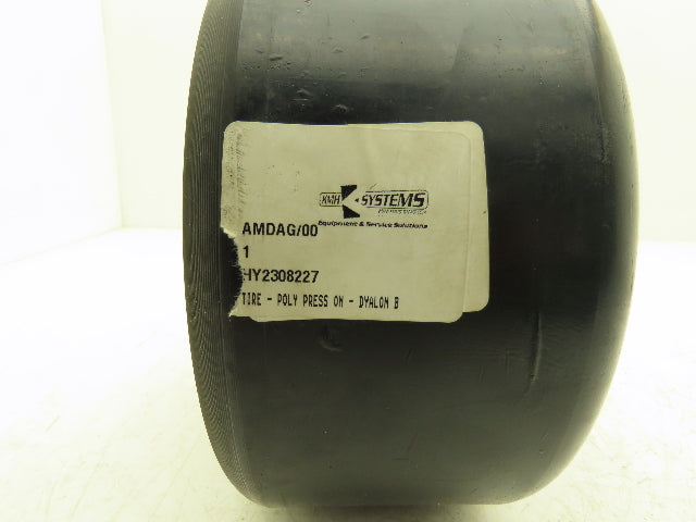 Dyalon B Hyster 9x5x5 Press-On Forklift Tire Polyurethane Solid Smooth Black
