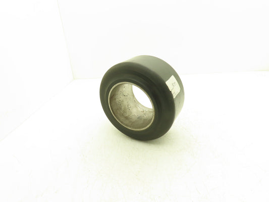 Dyalon B Hyster 9x5x5 Press-On Forklift Tire Polyurethane Solid Smooth Black