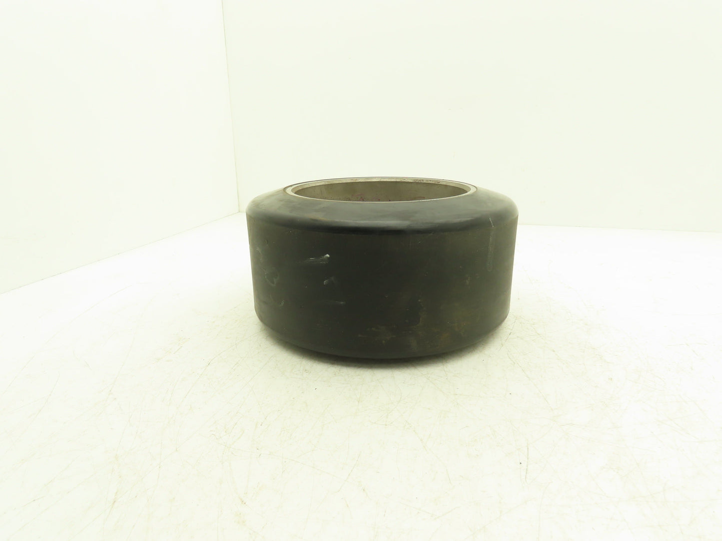 10x5x6-1/2 Press-On Forklift Tire Polyurethane Solid Smooth Black