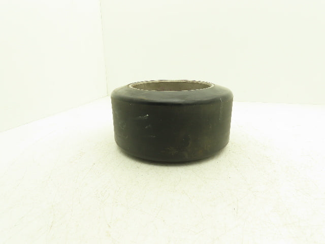 10x5x6-1/2 Press-On Forklift Tire Polyurethane Solid Smooth Black