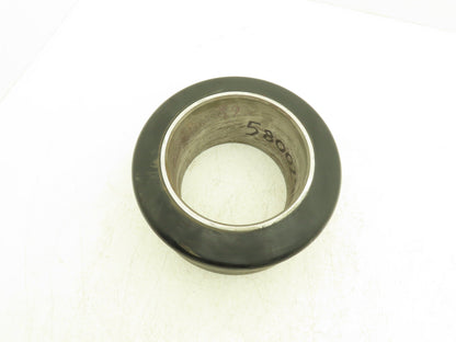 10x5x6-1/2 Press-On Forklift Tire Polyurethane Solid Smooth Black