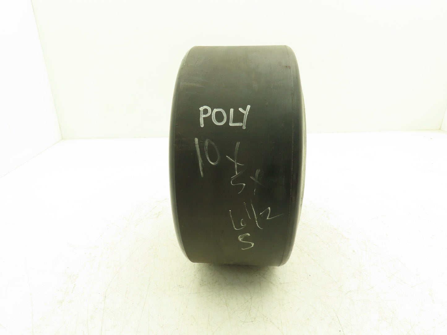 10x5x6-1/2 Press-On Forklift Tire Polyurethane Solid Smooth Black