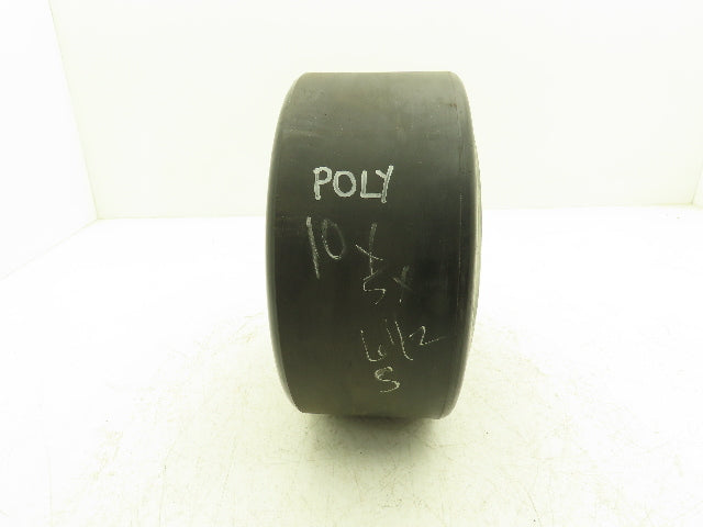 10x5x6-1/2 Press-On Forklift Tire Polyurethane Solid Smooth Black