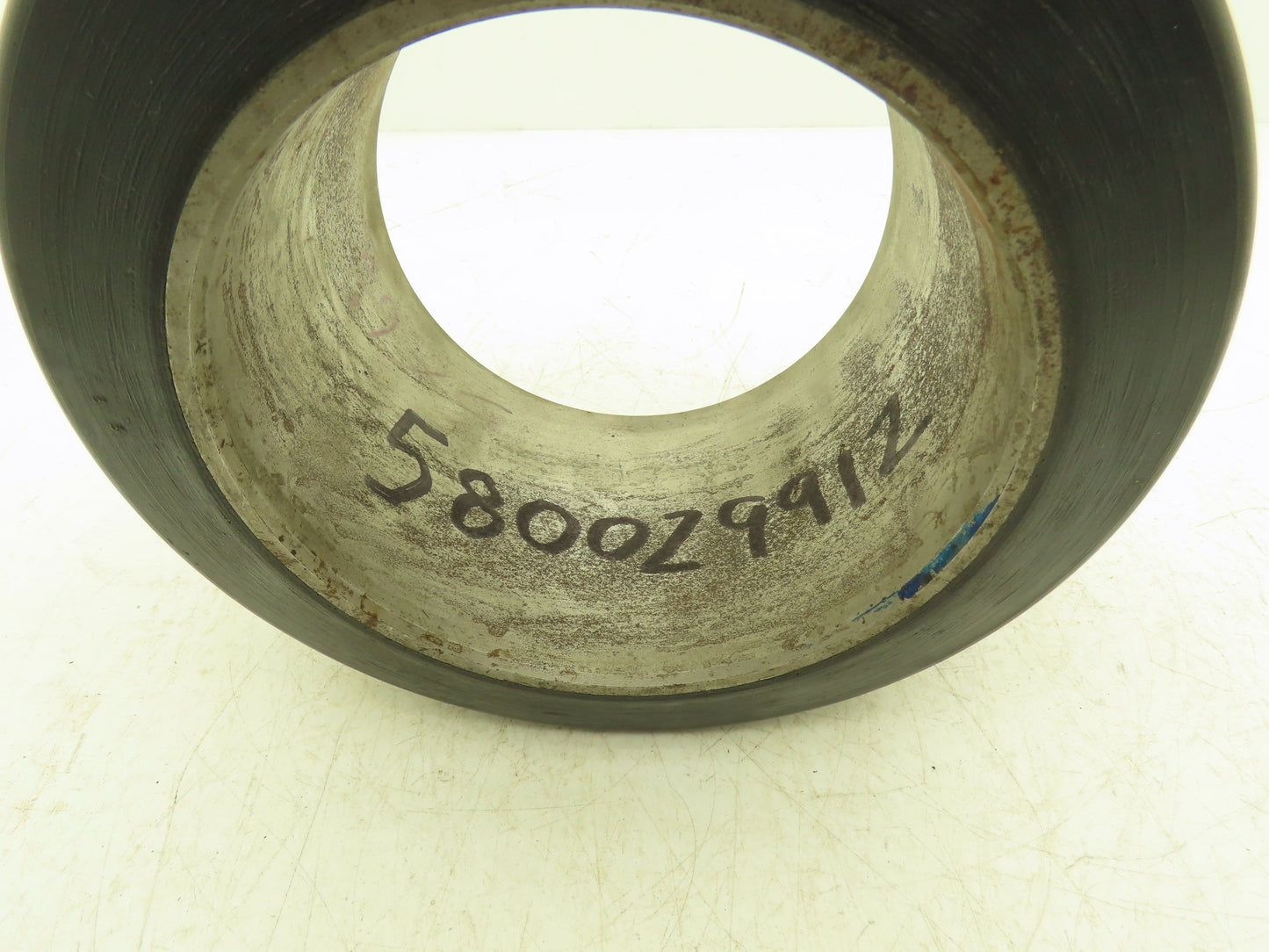 10x5x6-1/2 Press-On Forklift Tire Polyurethane Solid Smooth Black