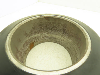 10x5x6-1/2 Press-On Forklift Tire Polyurethane Solid Smooth Black