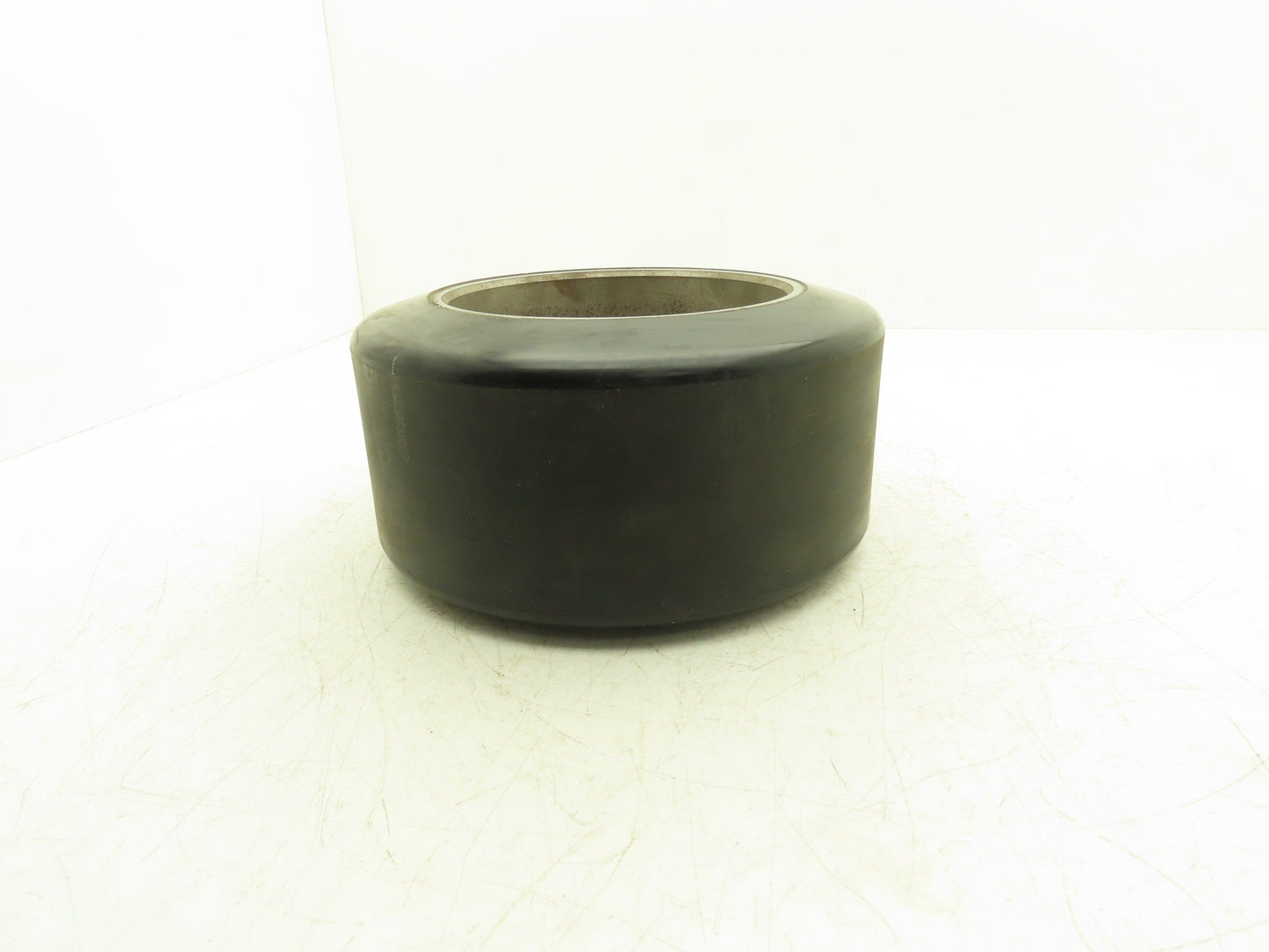 10x5x6-1/2 Press-On Forklift Tire Polyurethane Solid Smooth Black