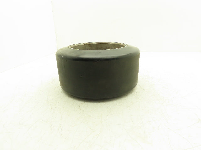 10x5x6-1/2 Press-On Forklift Tire Polyurethane Solid Smooth Black