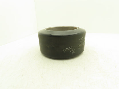 10x5x6-1/2 Press-On Forklift Tire Polyurethane Solid Smooth Black