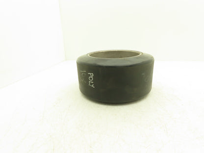 10x5x6-1/2 Press-On Forklift Tire Polyurethane Solid Smooth Black