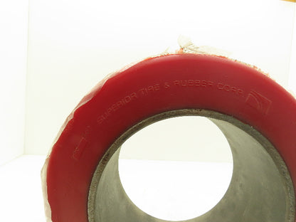 Superior 13.5x5.5x8 Press-On Forklift Tire Polyurethane Smooth Cushothane Red