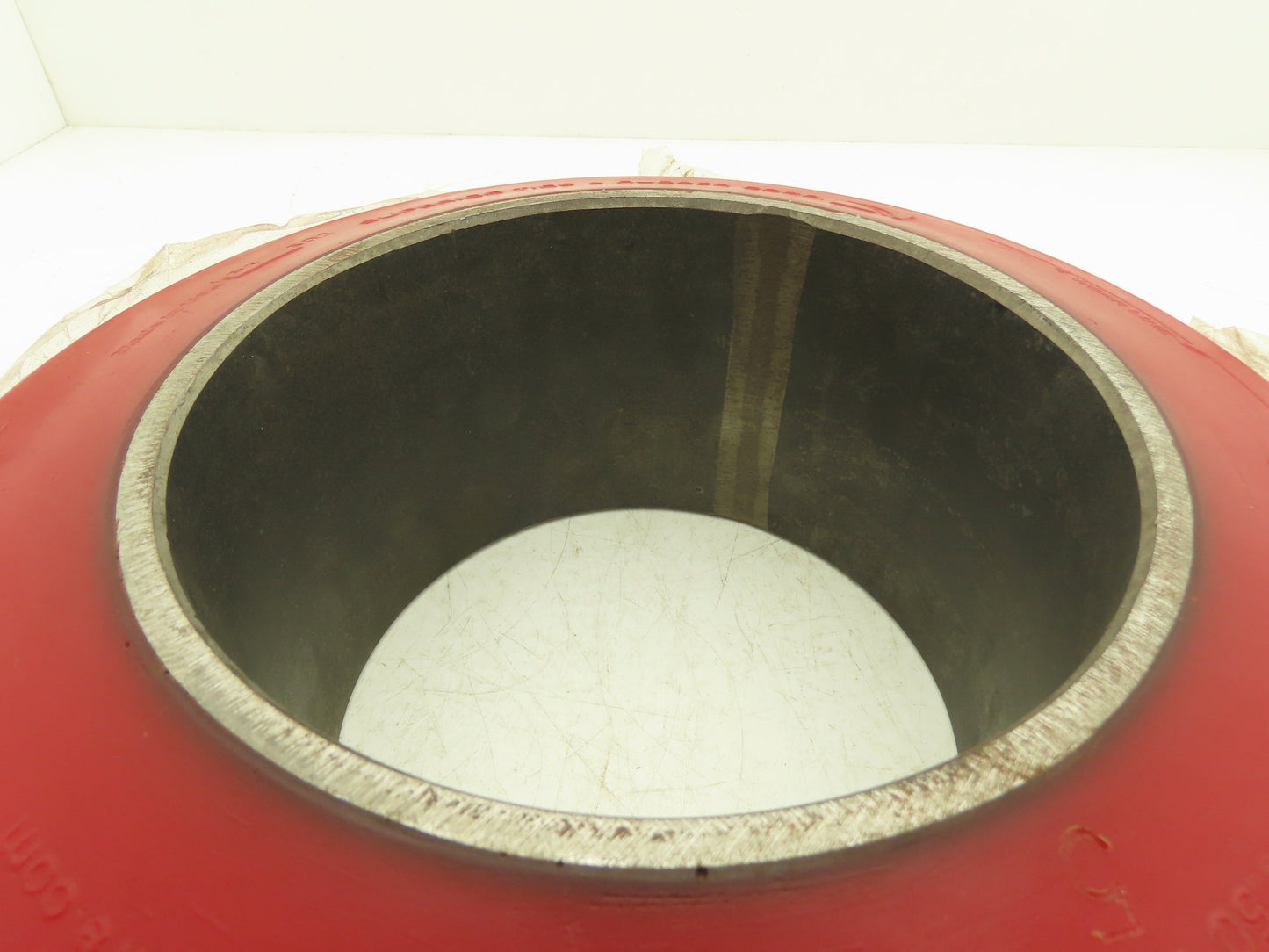 Superior 13.5x5.5x8 Press-On Forklift Tire Polyurethane Smooth Cushothane Red