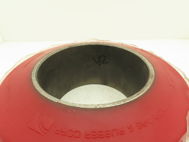 Superior 13.5x5.5x8 Press-On Forklift Tire Polyurethane Smooth Cushothane Red