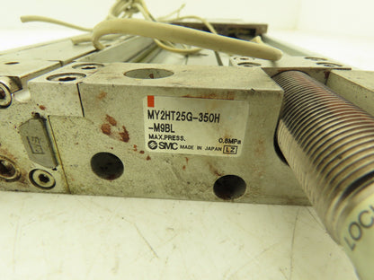 SMC MY2HT25G-350 Pneumatic Rodless Air Cylinder Guide 25mm Bore 350mm Stroke