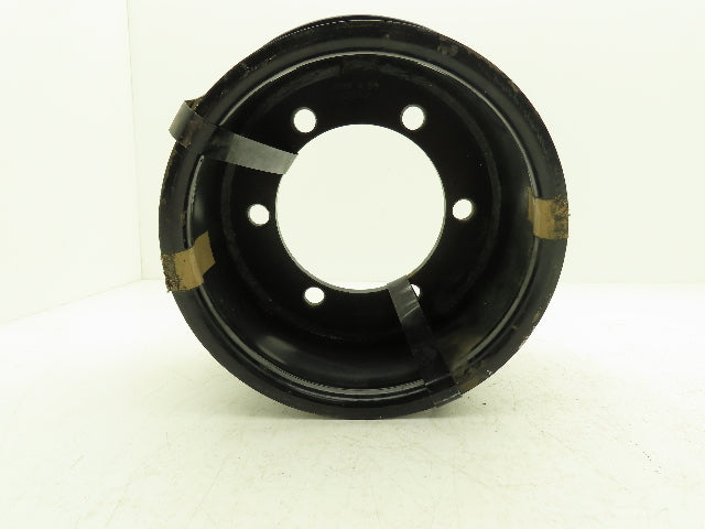 10x5.00F Forklift Wheel Rim 6-Lug 11/16" Bolt Hole 11-3/4' OD Black