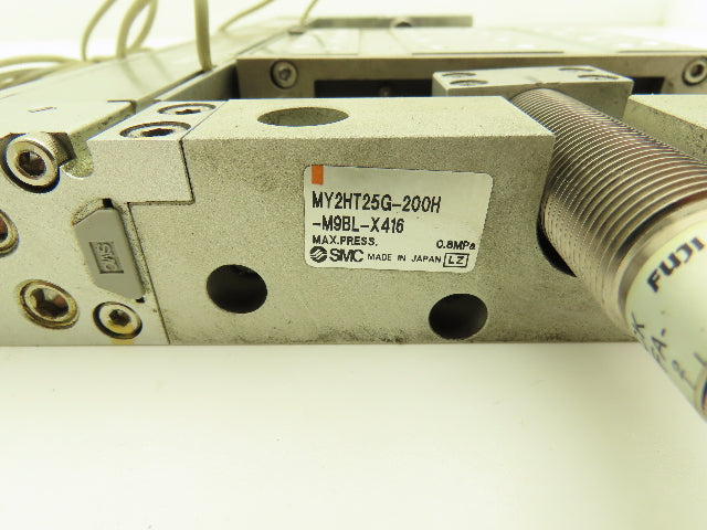 SMC MY2HT25G-200 Pneumatic Rodless Air Cylinder Guide 25mm Bore 200mm Stroke