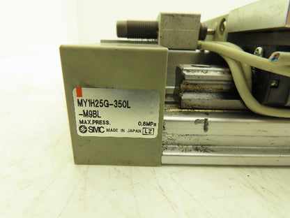 SMC MY1H25G-350 Pneumatic Rodless Air Cylinder Guide 25mm Bore 350mm Stroke