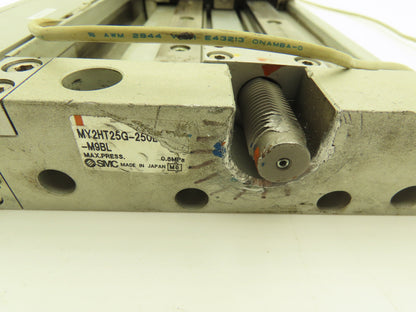 SMC MY2HT25G-250 Pneumatic Rodless Air Cylinder Guide 25mm Bore 250mm Stroke