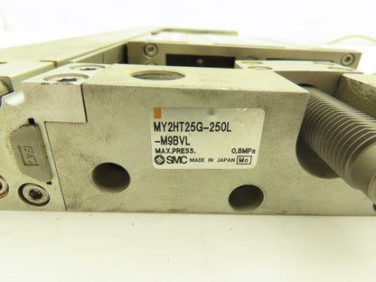 SMC MY2HT25G-250 Pneumatic Rodless Air Cylinder Guide 25mm Bore 250mm Stroke