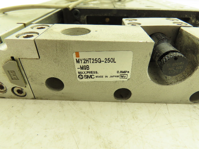 SMC MY2HT25G-250 Pneumatic Rodless Air Cylinder Guide 25mm Bore 250mm Stroke