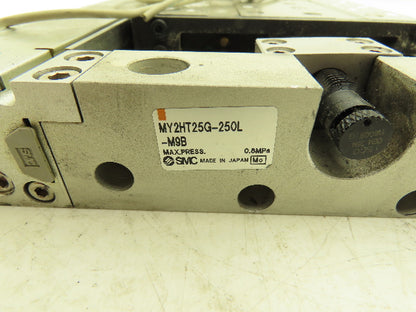 SMC MY2HT25G-250 Pneumatic Rodless Air Cylinder Guide 25mm Bore 250mm Stroke