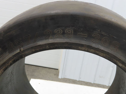 Solideal 18x9x12-1/8 Press-On Forklift Tire Solid Smooth Black